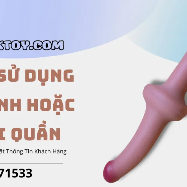 Dương vật giả cầm tay hai đầu Lovetoy siêu thật dài 30cm 