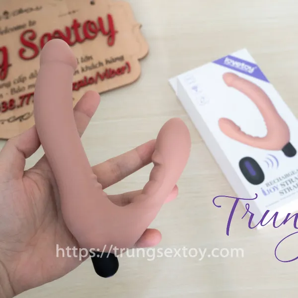 Dương vật giả hai đầu siêu mềm mịn Lovetoy 