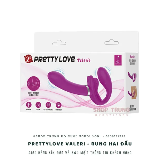 Dụng cụ kích thích điểm G rung hai đầu Pretty Love Valeri 