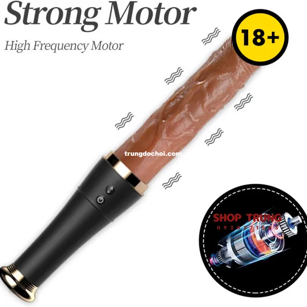 Dương Vật Giả Hình Gậy Bóng Chày 10 Chế Độ Rung Thụt Mạnh Mẽ