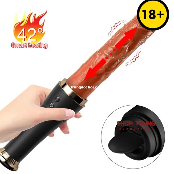 Dương Vật Giả Hình Gậy Bóng Chày 10 Chế Độ Rung Thụt Mạnh Mẽ