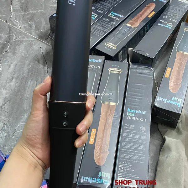 Dương Vật Giả Hình Gậy Bóng Chày 10 Chế Độ Rung Thụt Mạnh Mẽ