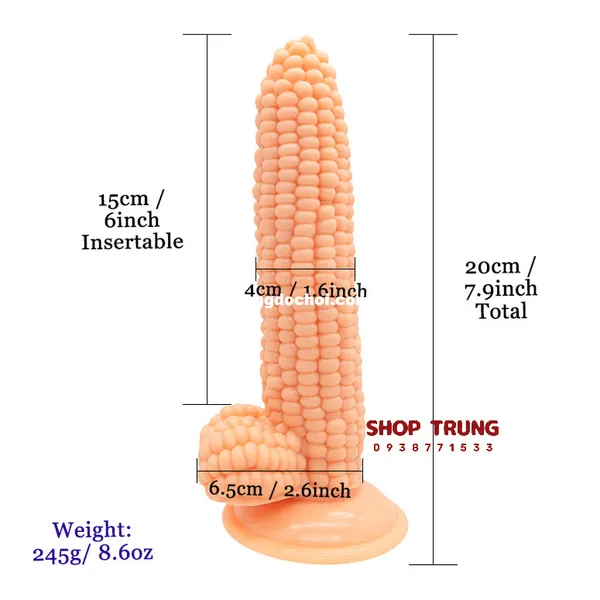 Khám Phá Cảm Xúc Mới Lạ với Dương Vật Giả Trái Bắp Silicone