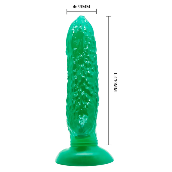 Dương Vật Giả Hình Dưa Deo Passionate Fruit Xanh Lá, Đế Hút Mạnh