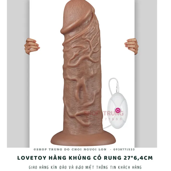 Dương vật giả có rung Hàng Khủng Lovetoy 27cm 