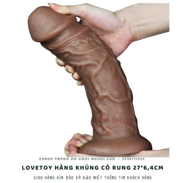Dương vật giả có rung Hàng Khủng Lovetoy 27cm 