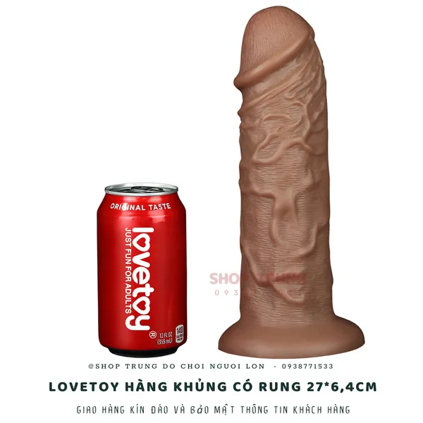 Dương vật giả có rung Hàng Khủng Lovetoy 27cm 