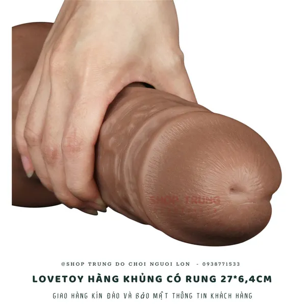 Dương vật giả có rung Hàng Khủng Lovetoy 27cm 