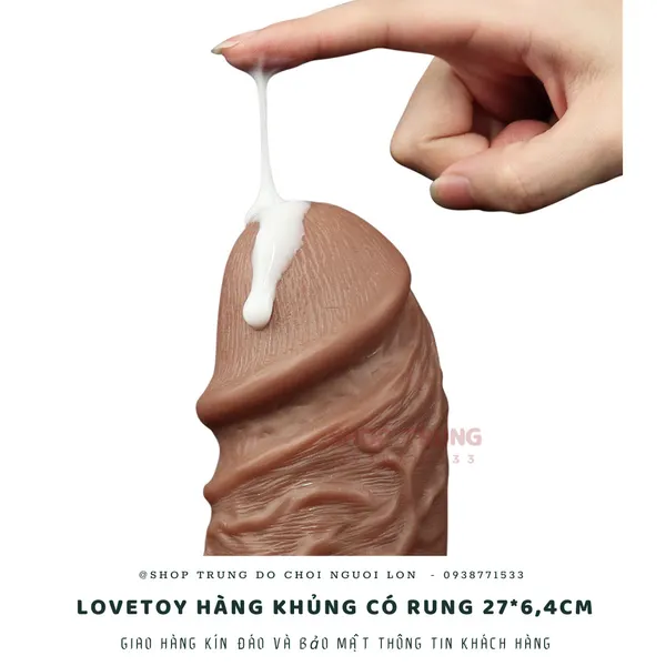 Dương vật giả có rung Hàng Khủng Lovetoy 27cm 