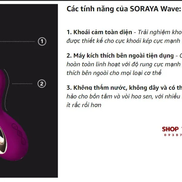 Dương Vật Giả Cao Cấp Soraya Wave Chính hãng LELO