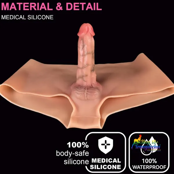 Quần Silicon Dương Vật Giả 15cm Dành Cho Les 