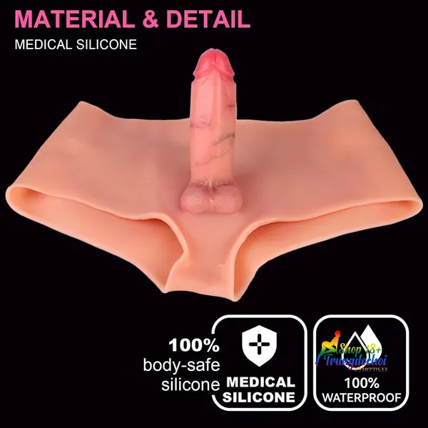 Dương Vật Giả  Liền Quần 13cm Nâng Mông Dành Cho Les 