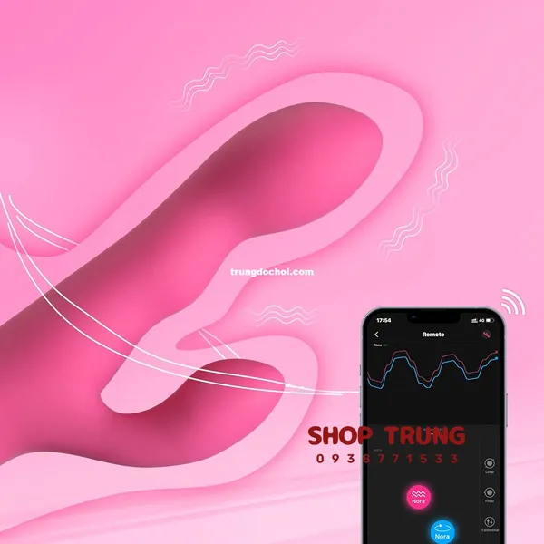 Dương Vật Giả Lovense Nora Rung Hai Động Cơ