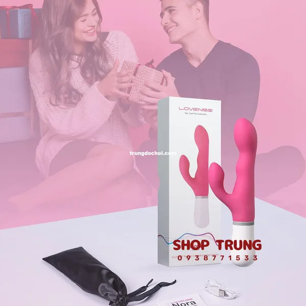 Dương Vật Giả Lovense Nora Rung Hai Động Cơ