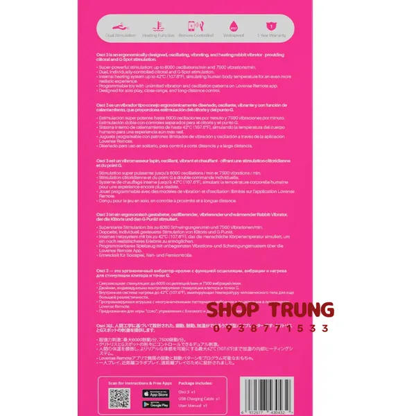 Lovense Osci 3 Khám Phá Cực Khoái Kép Nâng Tầm Trải Nghiệm Thăng Hoa