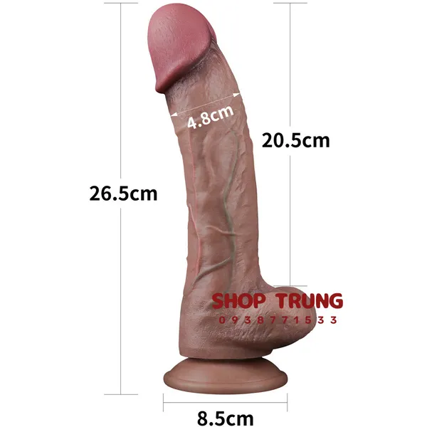 Dương Vật Giả Lovetoy Silicone Bạch Kim Cho Trải Nghiệm Chân Thật