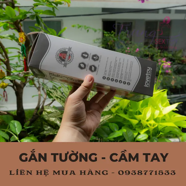 Tha hồ lên đỉnh với dương vật giả gắn tường da trượt Lovetoy 9 inch