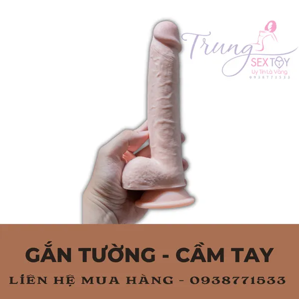 Tha hồ lên đỉnh với dương vật giả gắn tường da trượt Lovetoy 9 inch