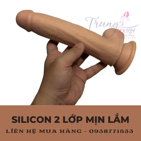 Tha hồ lên đỉnh với dương vật giả gắn tường da trượt Lovetoy 9 inch