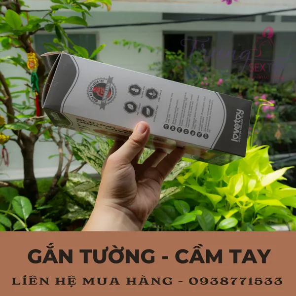 Tha hồ lên đỉnh với dương vật giả gắn tường da trượt Lovetoy 9 inch