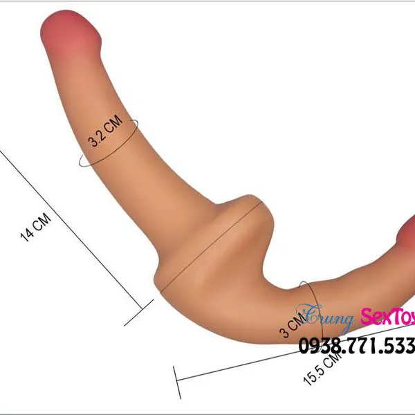 Dương Vật Giả Lovetoy Hai Đầu Có Rung Dành Cho Nữ