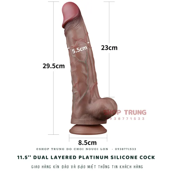 Dương vật giả Lovetoy Platinum Silicone cho cảm giác y như thật