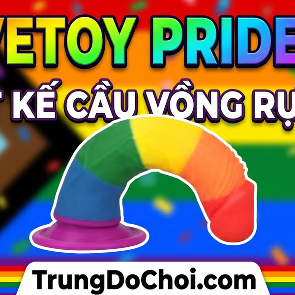 Dương Vật Giả Lovetoy Prider 7 Đa Sắc Cầu Vồng, Đế Hút Mạnh
