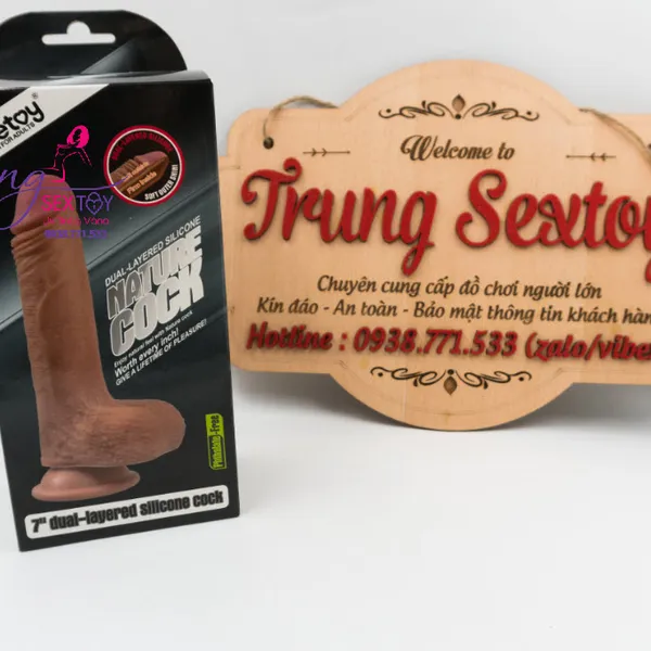 Dương Vật Giả Lovetoy 2 Lớp Mềm Mịn Nature Cock 7 inch