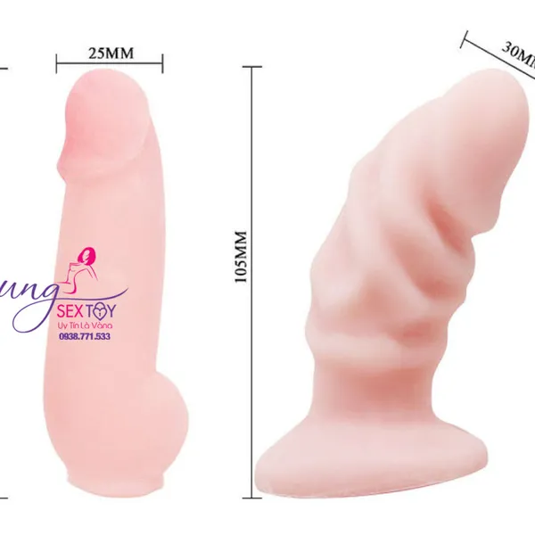 Dương Vật Giả Có Dây Đeo Mini Hai Dương Vật 