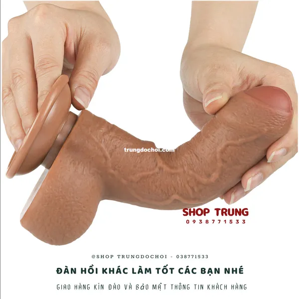 Dương vật giả Lovetoy 2 lớp mềm mại như thật 2024 