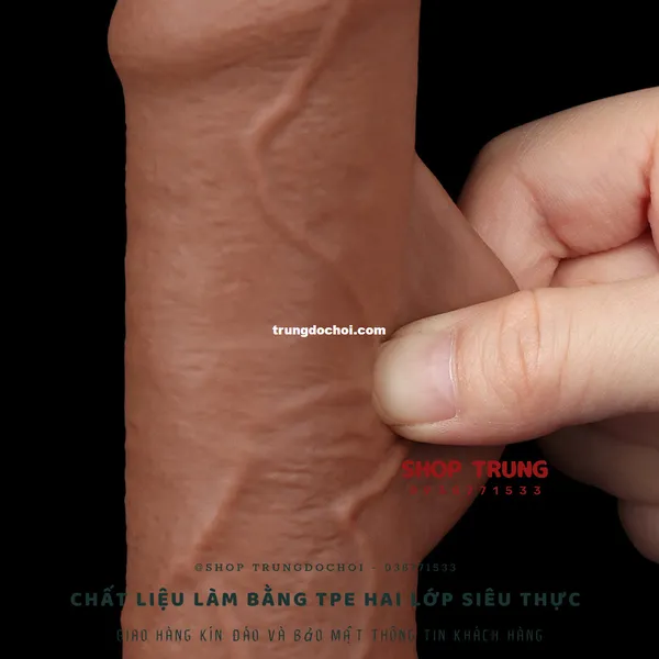 Dương vật giả Lovetoy 2 lớp mềm mại như thật 2024 