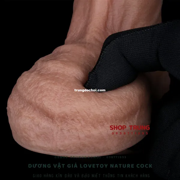 Dương vật giả Lovetoy 17cm mềm mịn như thật 2024