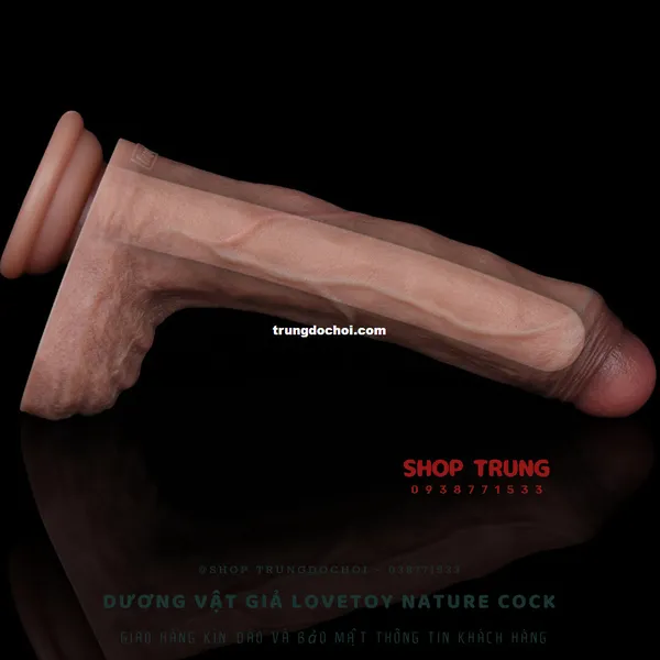 Dương vật giả Lovetoy 17cm mềm mịn như thật 2024