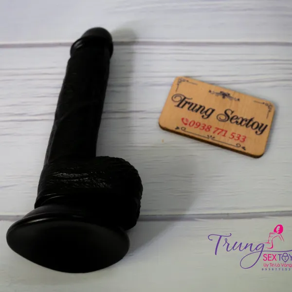 Dương Vật Giả Gắn Tường Màu Đen Kích Thước 15*3,5cm
