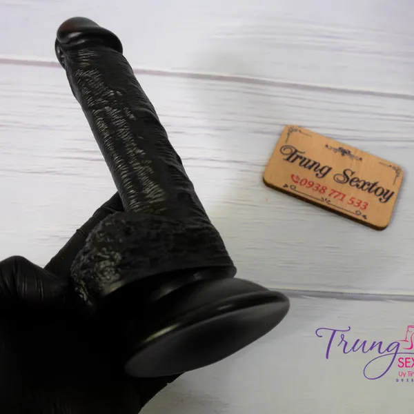 Dương Vật Giả Gắn Tường Màu Đen Kích Thước 15*3,5cm