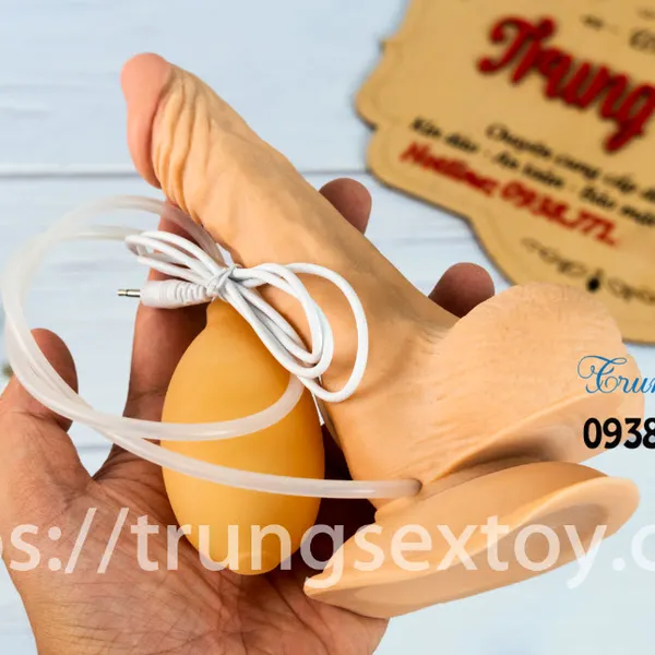 Dương vật giả gắn tường có rung và bắn tinh như thật