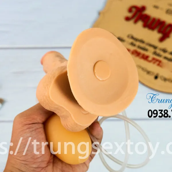Dương vật giả gắn tường có rung và bắn tinh như thật