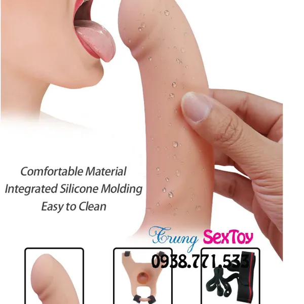 Dương vật giả dây đeo rỗng ruột như thật giải quyết nhu cầu nhanh chóng