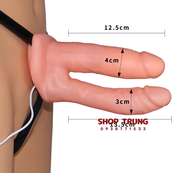 Đồ chơi người lớn dành cho nam - dương vật rỗng ruột hai đầu
