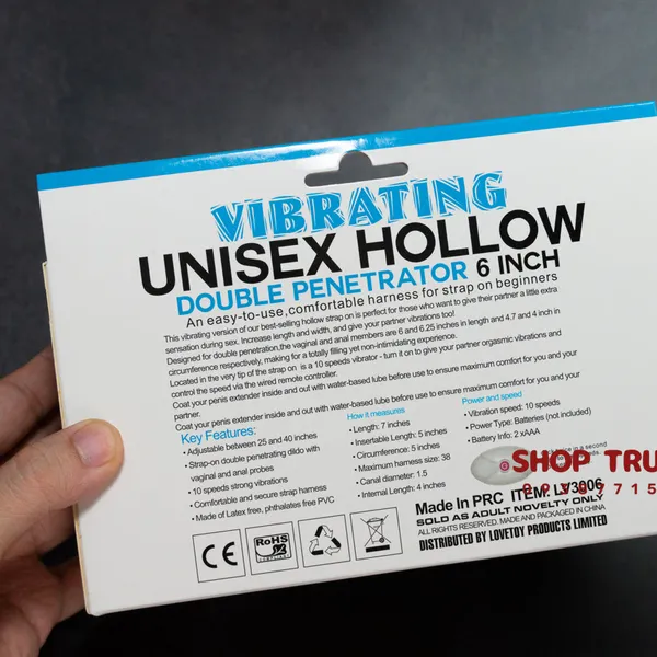 Đồ chơi người lớn dành cho nam - dương vật rỗng ruột hai đầu