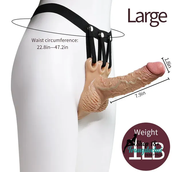 Quần Đeo Dương Vật Giả Rỗng Ruột JIUAI Công Nghệ Triple Fixation Chống Rũ