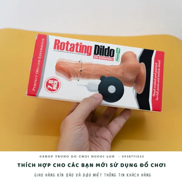 Dương vật giả dành cho nữ rung ngoáy - dài 15cm ngang 3cm