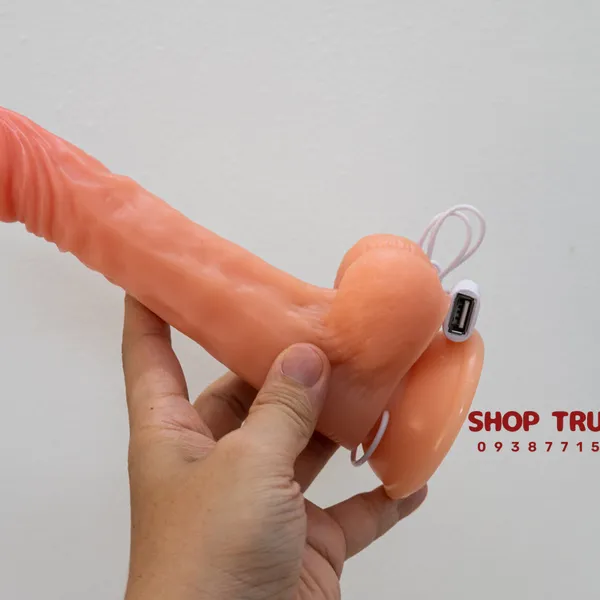 Dương vật giả dành cho nữ rung ngoáy - dài 15cm ngang 3cm