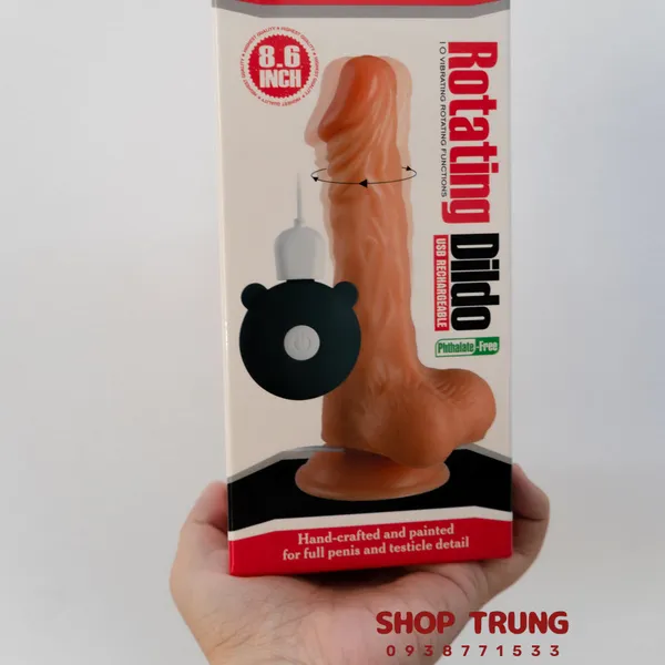 Dương vật giả dành cho nữ rung ngoáy - dài 15cm ngang 3cm