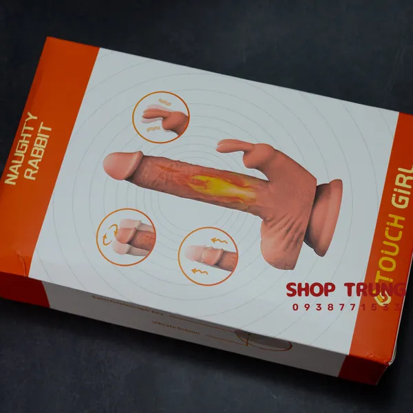 Dương vật giả gắn tường dài 16cm rung thụt ngoáy có nhiệt độ
