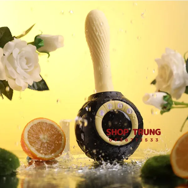 Dương vật giả rung thụt 10 chế độ điều khiển từ xa màn hình LCD