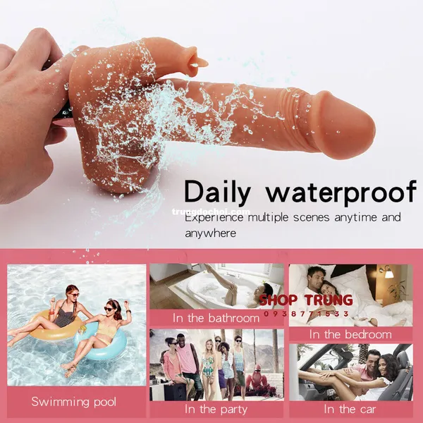 Dương Vật Giả Rung Thụt 7 Chế Độ Rung Thụt