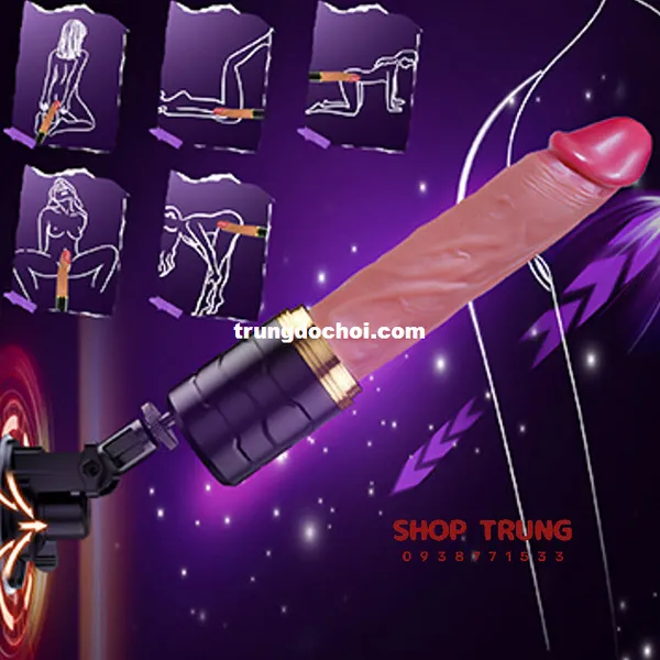 Dương Vật Giả Rung Thụt 7 Chế Độ Cao Cấp Điều Khiển Từ Xa