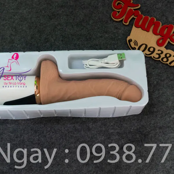 Dương Vật Giả Rung Thụt Cầm Tay Mềm Mịn Như Thật