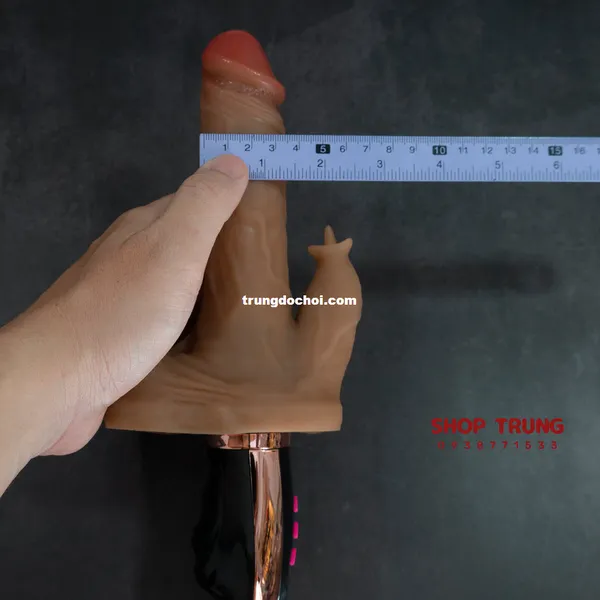 Dương Vật Giả Rung Thụt 7 Chế Độ Rung Thụt